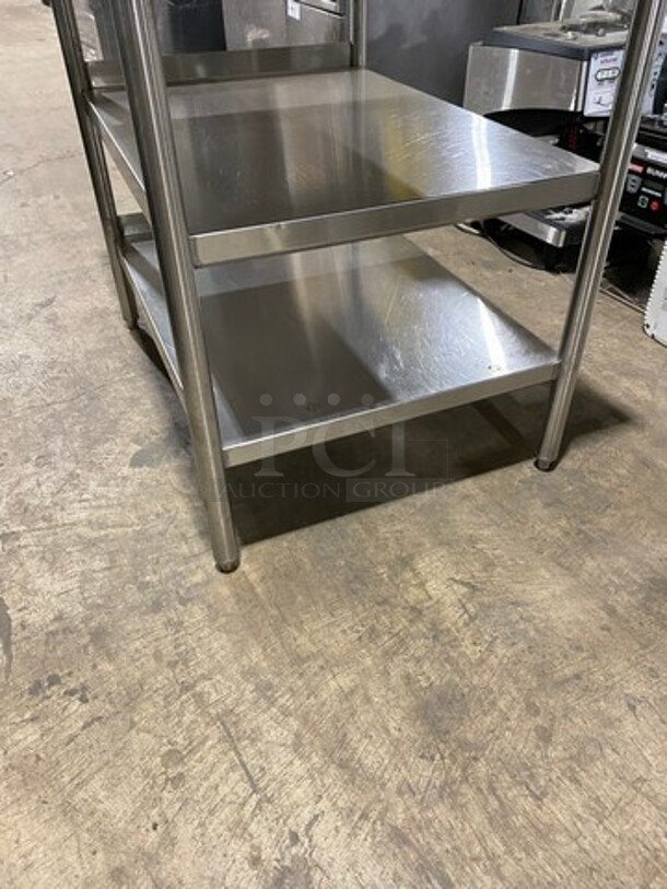 Solid Stainless Steel Work Top/ Prep Table! With Storage Space Underneath! On Legs! - Image 5 of 6