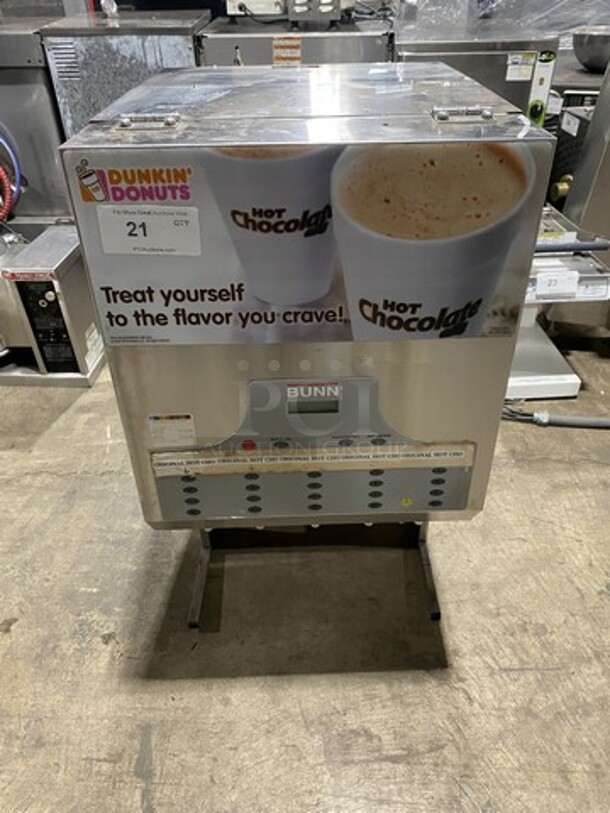 Bunn 5 Section Counter Top Hot Beverage Dispenser! Dunkin Donuts Edition!  Model IMIX5 Serial 437000002! 120/208V 1 Phase! 