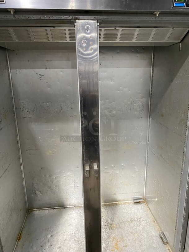 Beverage Air Stainless Steel Commercial 2 Door Reach In Freezer! On Casters! 115V 1 Phase! Model: EF48-1AS!  - Image 5 of 8