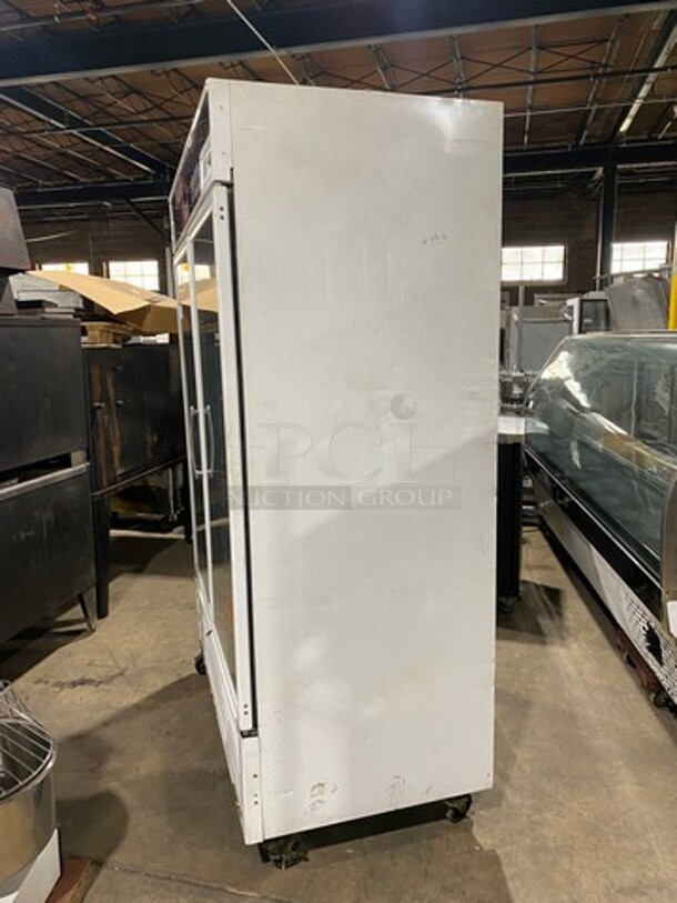 COOL! Turbo Air Commercial 2 Door Ice Cream Freezer! With View Through Doors! Poly Coated Racks! On Casters! Model: TGF49F SN: GF49107011 110/120V 60HZ 1 Phase - Image 3 of 9
