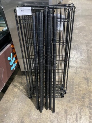 Commercial 4 Tier Shelf! With Poles!