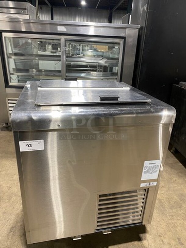 Nelson Commercial 2 Door Ice Cream Freezer/ Dipping Cabinet! All Stainless Steel! Model: BD4SE 115V