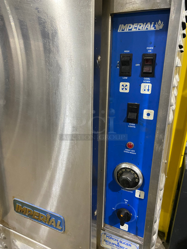 Imperial Commercial Natural Gas Powered Convection Oven! With View Through Door! With Metal Oven Racks! Stainless Steel! On Legs! - Image 6 of 7