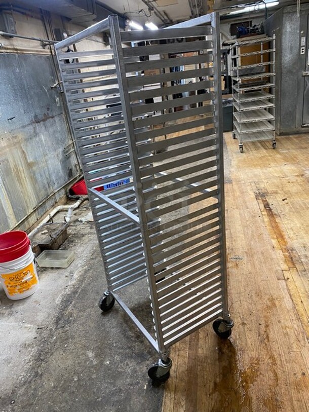 Metal Commercial Pan Transport Rack on Commercial Casters! - Image 2 of 4