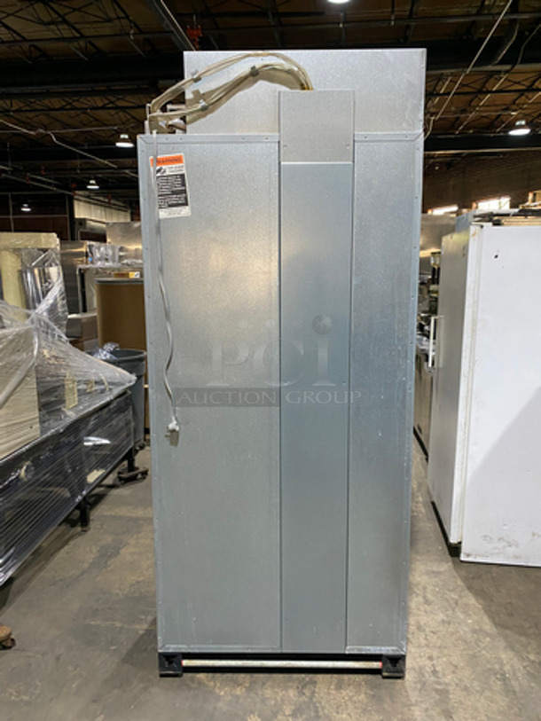 Sub Zero Commercial 2 Door Reach In Refrigerator/Freezer! With Shelves And Poly Coated Racks! All Stainless Steel! - Image 2 of 11