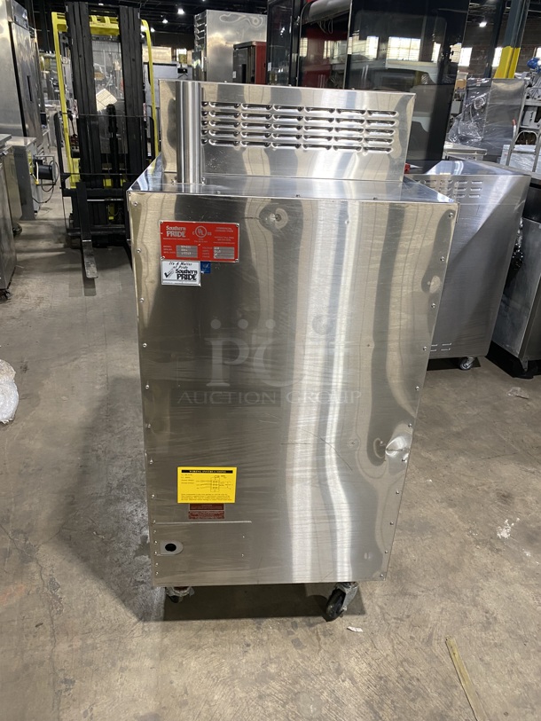 Amazing! Southern Pride SC-200 Stainless Steel Commercial Electric Powered Portable Smoker on Commercial Casters.SN:8364 208V 1PH! Working When Removed!  - Image 2 of 8