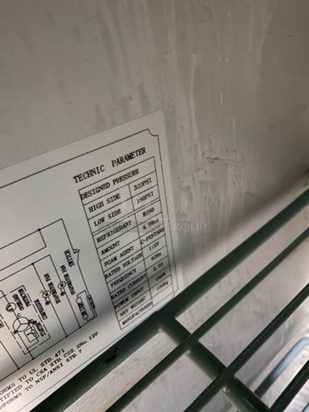 Commercial 2 Door Bar Back Cooler! With Solid Doors! All Stainless Steel! On Legs! - Image 6 of 8