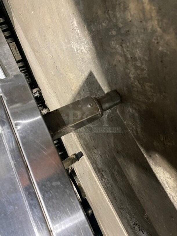 All Stainless Steel Custom Made Commercial Work Top Table! With Drain Board! Perfect For Coffee Stations Or Beverage Stations! With Back Splash! With 4 Door Storage Space Underneath! Solid Stainless Steel! On Legs! - Image 5 of 9