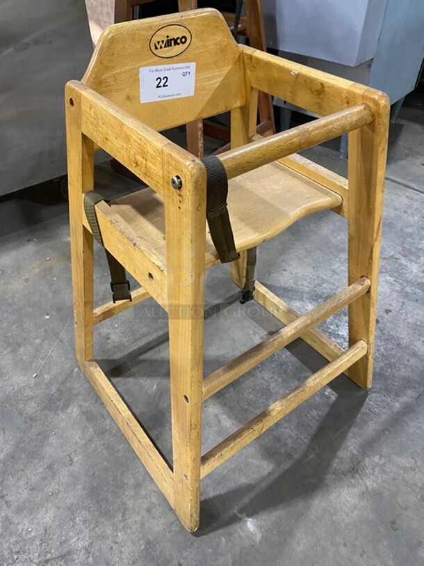 Winco Wooden Highchair! With Child Safety Straps! - Image 5 of 5