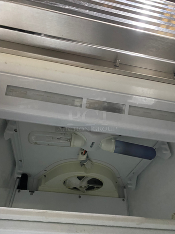 Sub Zero Commercial 2 Door Reach In Refrigerator/Freezer! With Shelves And Poly Coated Racks! All Stainless Steel! - Image 9 of 11