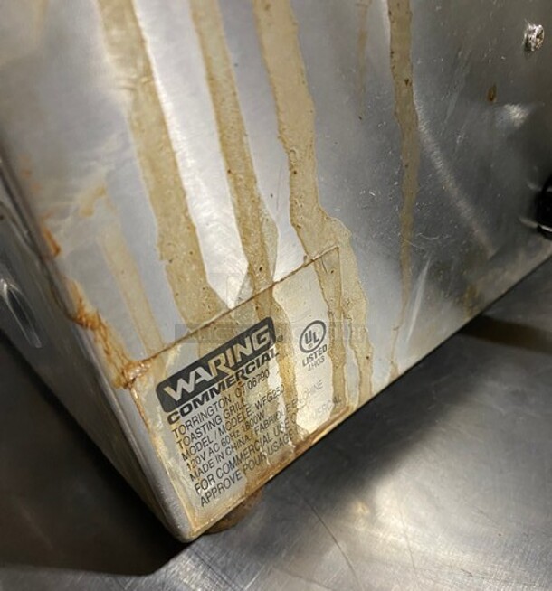 Waring Commercial Countertop Panini/Sandwich Tostato Supremo Grill! All Stainless Steel! Press With Flat Surface! Model: WFG250 120V - Image 5 of 8