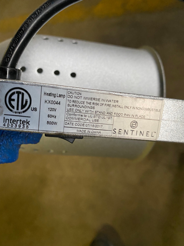 Sentinel Commercial Countertop Dual Food Heating Lamp! Model: KX0044 120V 60HZ - Image 6 of 7