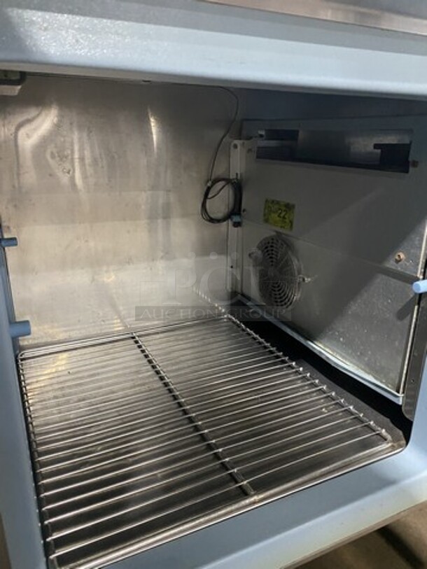 Delfield 84" Inch All Stainless Steel Work Top Lowboy Cooler! With 2 Draws And 2 Doors! With Raised Back Splash! 115V 1 Phase! On Casters! - Image 7 of 11