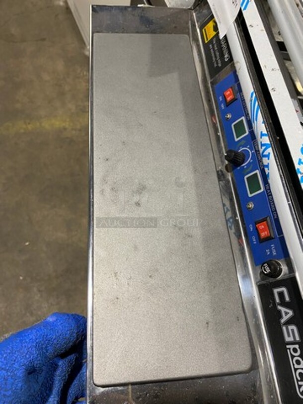 NEW! OUT OF THE BOX! CAS Commercial Countertop Hand Wrap Wrapping Machine! All Stainless Steel! Model: CW500E 110V - Image 9 of 10