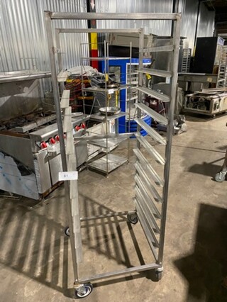 Channel Stainless Steel Spped Rack! On Casters! 