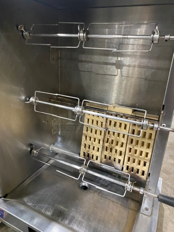 Attias Commercial Countertop Natural Gas Powered Rotisserie Machine! With View Through Door! All Stainless Steel! - Image 5 of 9