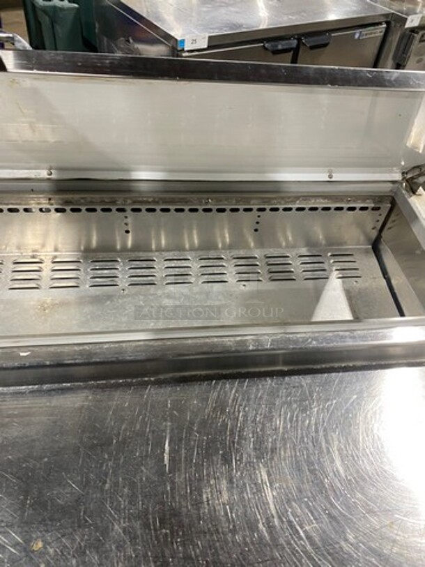 Continental Commercial Refrigerated Pizza Prep Table! With 2 Door And 2 Drawer Storage Space Underneath! All Stainless Steel! On Casters! Model: CPA60 SN: 15161713 115V 60HZ 1 Phase - Image 6 of 8