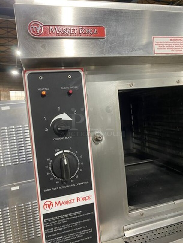2014 Market Forge Commercial Natural Gas Powered Double Deck Steam Cabinet! All Stainless Steel! On Legs! 2x Your Bid Makes One Unit! Model: SIRIUS - Image 8 of 12