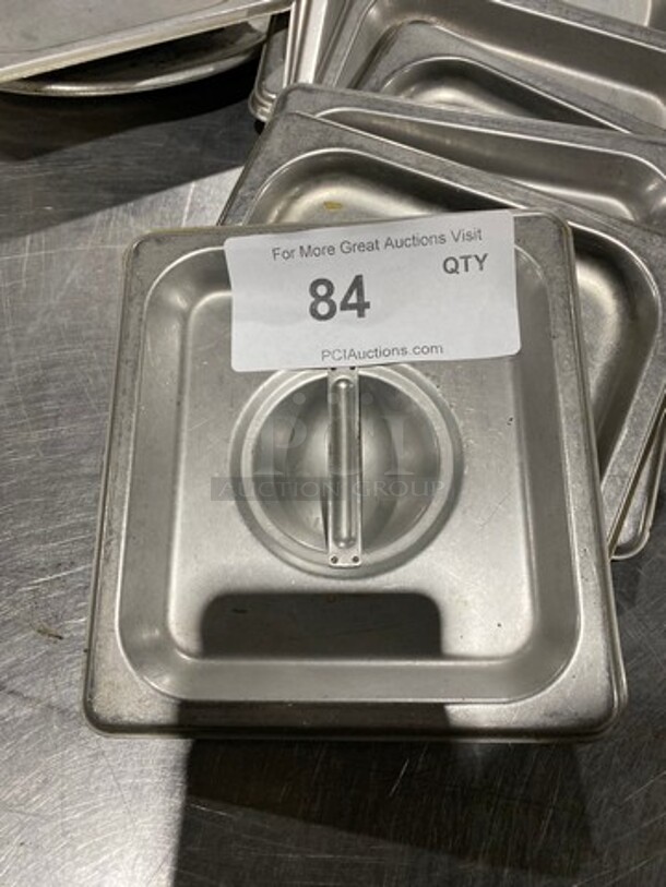ALL ONE MONEY! Assorted Size Stainless Steel Steam Table/ Prep Table Food Pan Lids! Some May Be Slotted! - Image 2 of 3