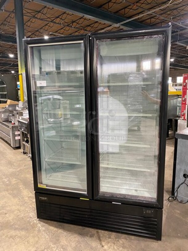 NICE! NEW! SCRATCH-N-DENT! LATE MODEL! 2022 Kool It Commercial 2 Door Reach In Freezer Merchandiser! With View Through Doors! With Poly Coated Racks! Left Side Outer Glass Is Shattered! Model: LX46FB SN: H89220100279 115V 60HZ 1 Phase - Image 1 of 9