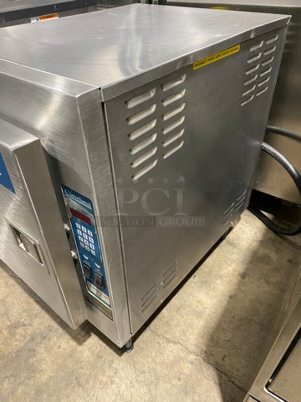 Cleveland Electric Powered Countertop Steamer! All Stainless Steel! On Legs! Model: 21CET16 SN: 1444091101 208V 60HZ 3 Phase - Image 2 of 8