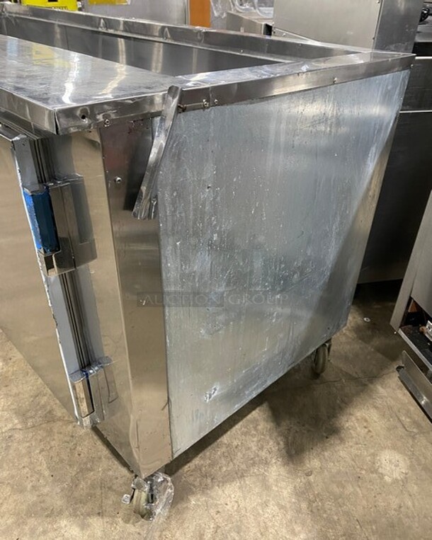 CoolTech 84' Refrigerated All Stainless Steel Prep Table! With Storage Space Underneath! On Casters! - Image 2 of 9