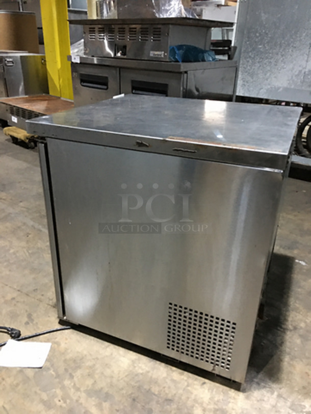 NICE! Turbo Air Commercial Single Door Lowboy/Worktop Freezer! With Poly Coated Racks! All Stainless Steel! Model: MUF28 115V 60HZ 1 Phase - Image 2 of 7