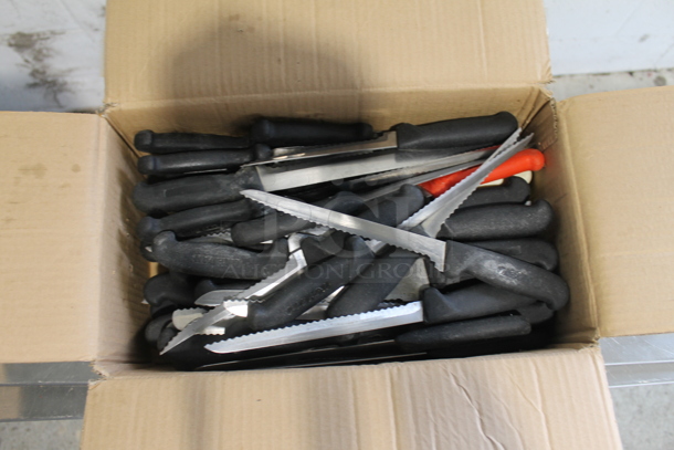 70 SHARPENED Stainless Steel Serrated Knives. 70 Times Your Bid! - Image 1 of 2