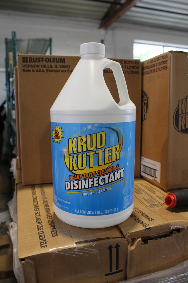PALLET LOT of 89 Cases of 2 BRAND NEW IN BOX! Krud Kutter Heavy Duty Cleaner & Disinfectant Jugs. 89 Times Your Bid!