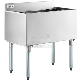 BRAND NEW SCRATCH AND DENT! Regency 600IB1830 18" x 30" Underbar Ice Bin - 98 lb.