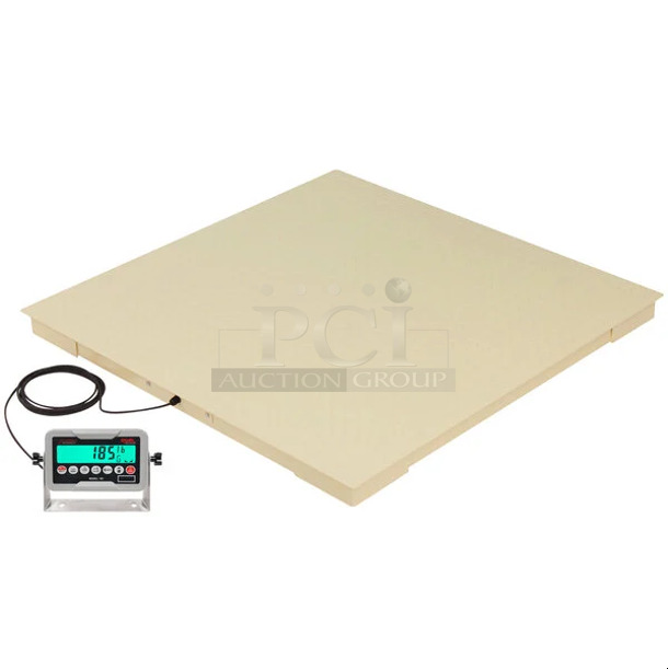 Cardinal Detecto EH-1044-185 Echelon EH Series 10,000 lb. Industrial Floor Scale with 180 Indicator, Legal for Trade- 48" x 48" Platform IP67. Does Not Include Screen - Image 1 of 4
