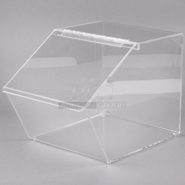 BRAND NEW! Cal-Mil 943 Classic Slant Front Acrylic Food Bin - 12 1/2