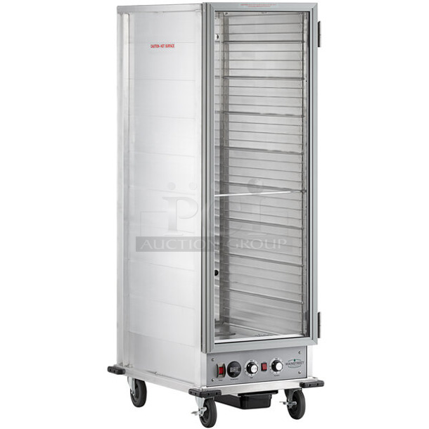 BRAND NEW SCRATCH AND DENT! Mainstreet 541CHP1836U Full Size Non-Insulated Heated Holding / Proofing Cabinet with Clear Door. Comes w/ Commercial Casters. 120 Volts, 1 Phase. Tested and Working! - Image 1 of 6