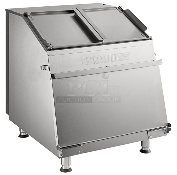 BRAND NEW SCRATCH AND DENT! 2023 ServIt 423TCW26 Stainless Steel Commercial 26 Gallon First-In First-Out Chip Warmer / Merchandiser. 120 Volts, 1 Phase. 