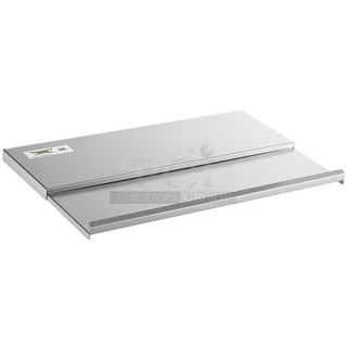 Lot of 2 BRAND NEW SCRATCH AND DENT! Regency 600IB1824LID Stainless Steel Sliding Lid for 18" x 24" Underbar Ice Bin