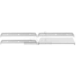 BRAND NEW SCRATCH AND DENT! Cambro CPSK2442VS4480 Camshelving® Premium 24" x 42" Shelf Kit with 1 Solid and 3 Vented Shelves