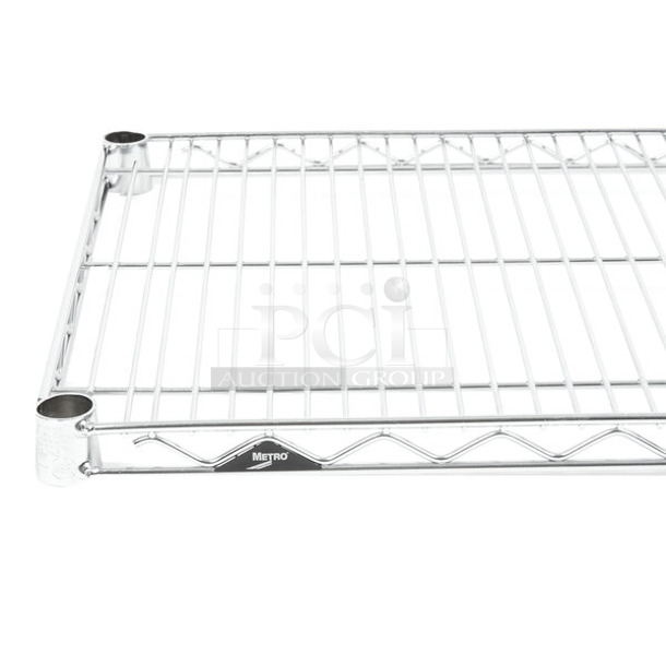 BRAND NEW SCRATCH AND DENT! Metro 1460NS Chrome Finish Wire Shelf. - Image 1 of 4