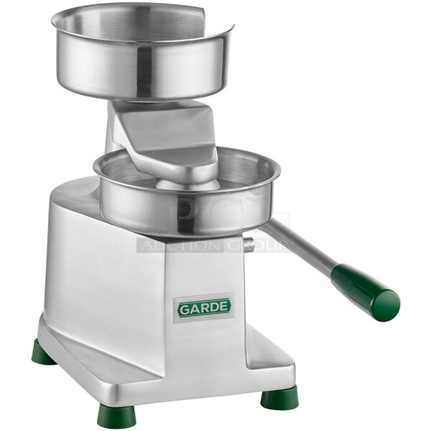 BRAND NEW SCRATCH AND DENT! Garde 181HDHP12 Metal Commercial Countertop Hamburger Patty Molding Press.   - Image 1 of 3
