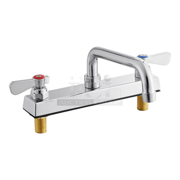 BRAND NEW SCRATCH AND DENT! Regency 600FD88 Deck-Mounted Faucet with 8" Centers and 8" Swing Spout - Image 1 of 2