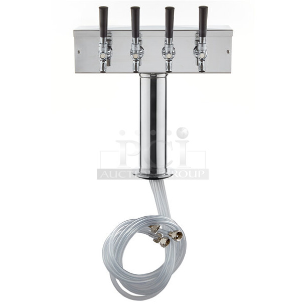 BRAND NEW SCRATCH AND DENT! Avantco 178TOWERQUAD 4-Tap Beer Tower with 3" Column - Image 1 of 5