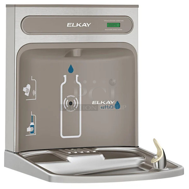 BRAND NEW SCRATCH AND DENT! Zurn Elkay EZWSRK  Light Gray Non-Filtered Bottle Filling Station Add-On Kit with Touchless Sensor Activation for Pushbar-Activated EZ Style Water Coolers - Non-Refrigerated - Image 1 of 3