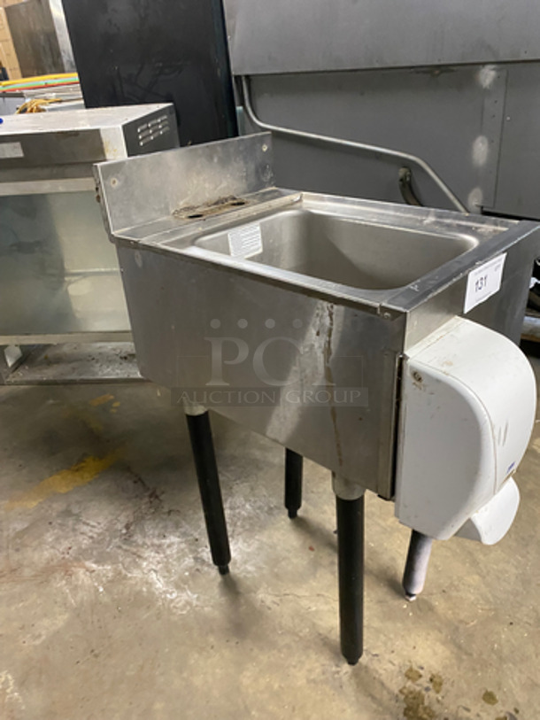 Commercial Under The Counter Hand Sink! With Back Splash! All Stainless Steel! On Legs! - Image 2 of 7