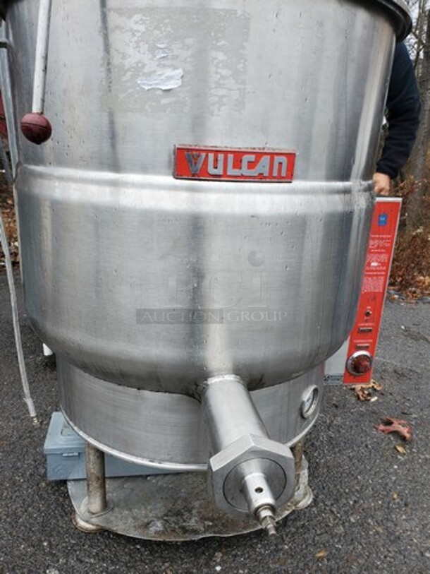 VULCAN HART VEL-60 ELECTRIC 3PH 480VOLTS STEAM KETTLE  - Image 4 of 10