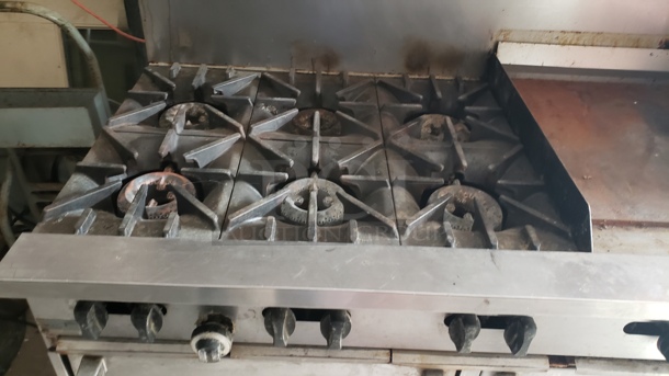 Garland Sunfire 6 Burner Range/ Griddle, & 2 Standard Oven! Natural Gas - Image 2 of 6