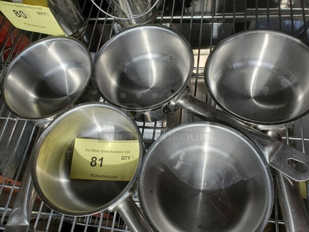 VIGOR Stainless Steel 6" Sauce Pan w/ handle 5XBID - Image 3 of 4