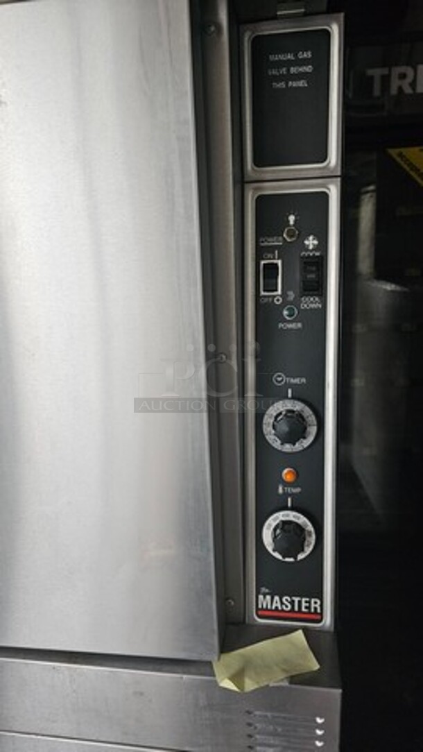 Garland Double Stack Natural Gas Oven (2X Bid) *missing racks in one oven* - Image 2 of 3