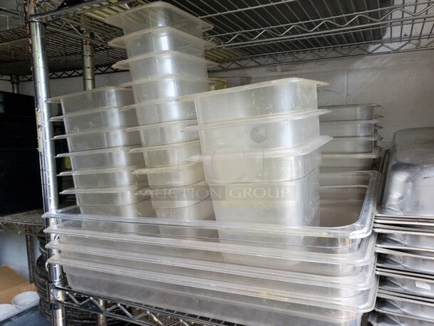 ALL ONE MONEY Lot of 22 Miscellaneous Plastic Food Pan! - Image 2 of 2