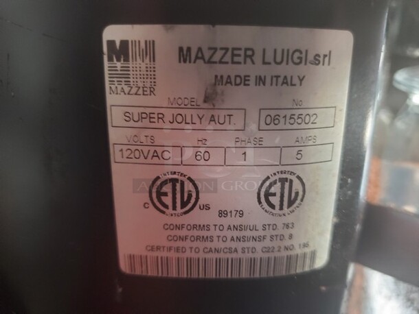 Mazzer Luigi Super Jolly Aut. Espresso Grinder 120V/1PH - Image 2 of 4