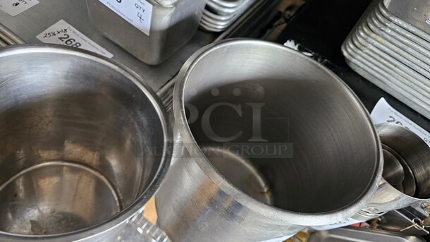 Lot of 2 Stainless Steel Bain Marie Pots - Image 3 of 3