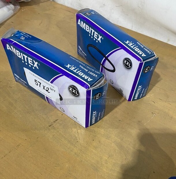 Ambitex Vinyl Gloves! 2x Your Bid! - Image 2 of 4